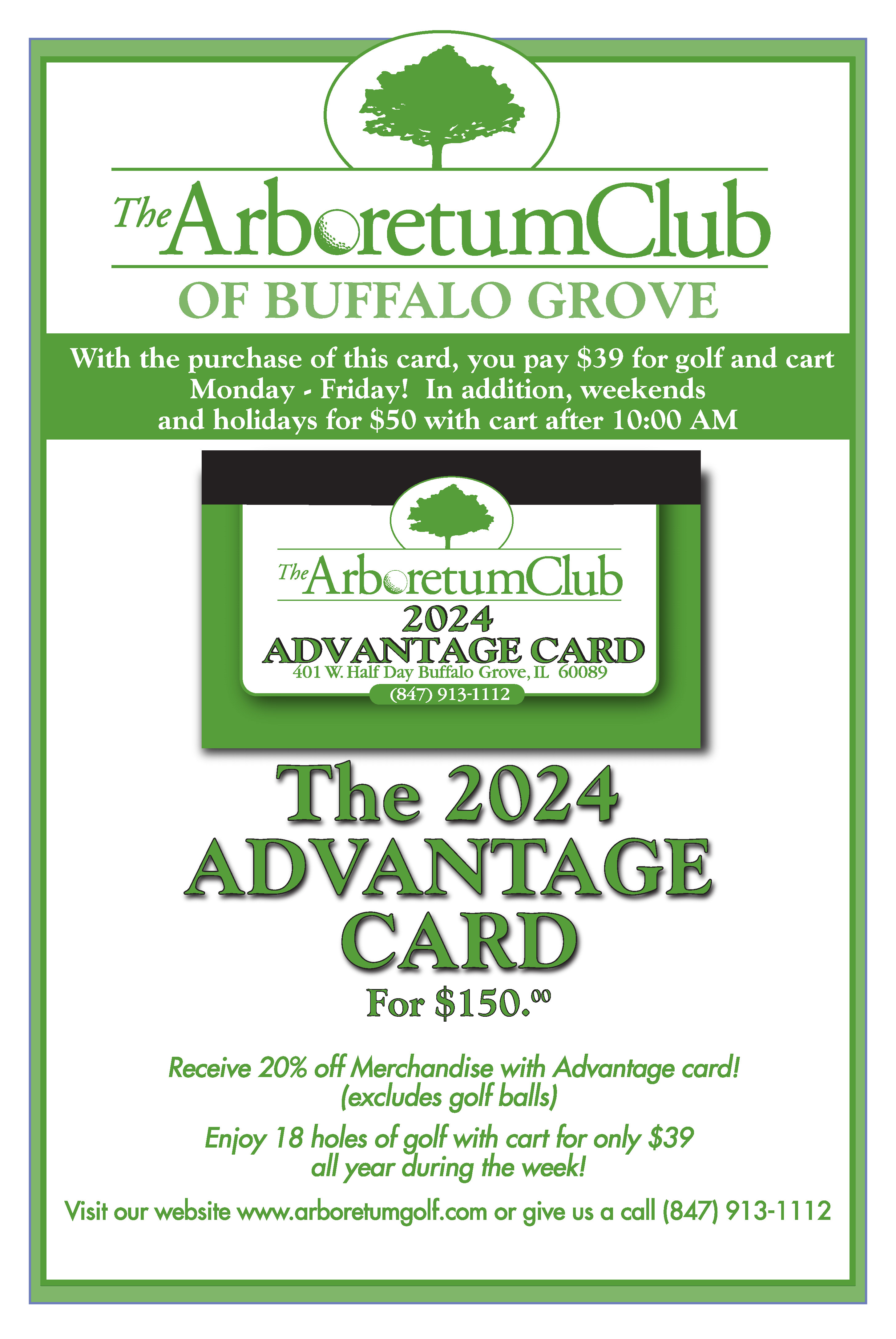 2024 Advantage Card The Arboretum Club   2024 Advantage Card Poster 